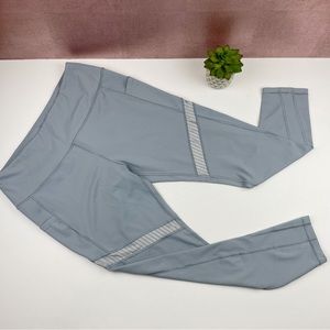 Ray Pose Gray Athletic Workout Leggings Women Size XL Extra Large Stretchy